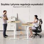 Геймерський комп'ютерний стіл SENSE7 Nojo LIGHT 140 см x 70 см white - pine - Зображення 2