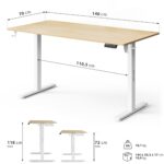 Геймерський комп'ютерний стіл SENSE7 Nojo LIGHT 140 см x 70 см white - pine - Зображення 7