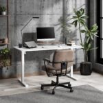 Геймерський комп'ютерний стіл SENSE7 Nojo LIGHT 140 см x 70 см Білий - Зображення 2