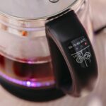 Скляний чайник із заварником Adler AD 1299 Чорний 2200Вт 1.5л з контролем температури та заварювальним блоком