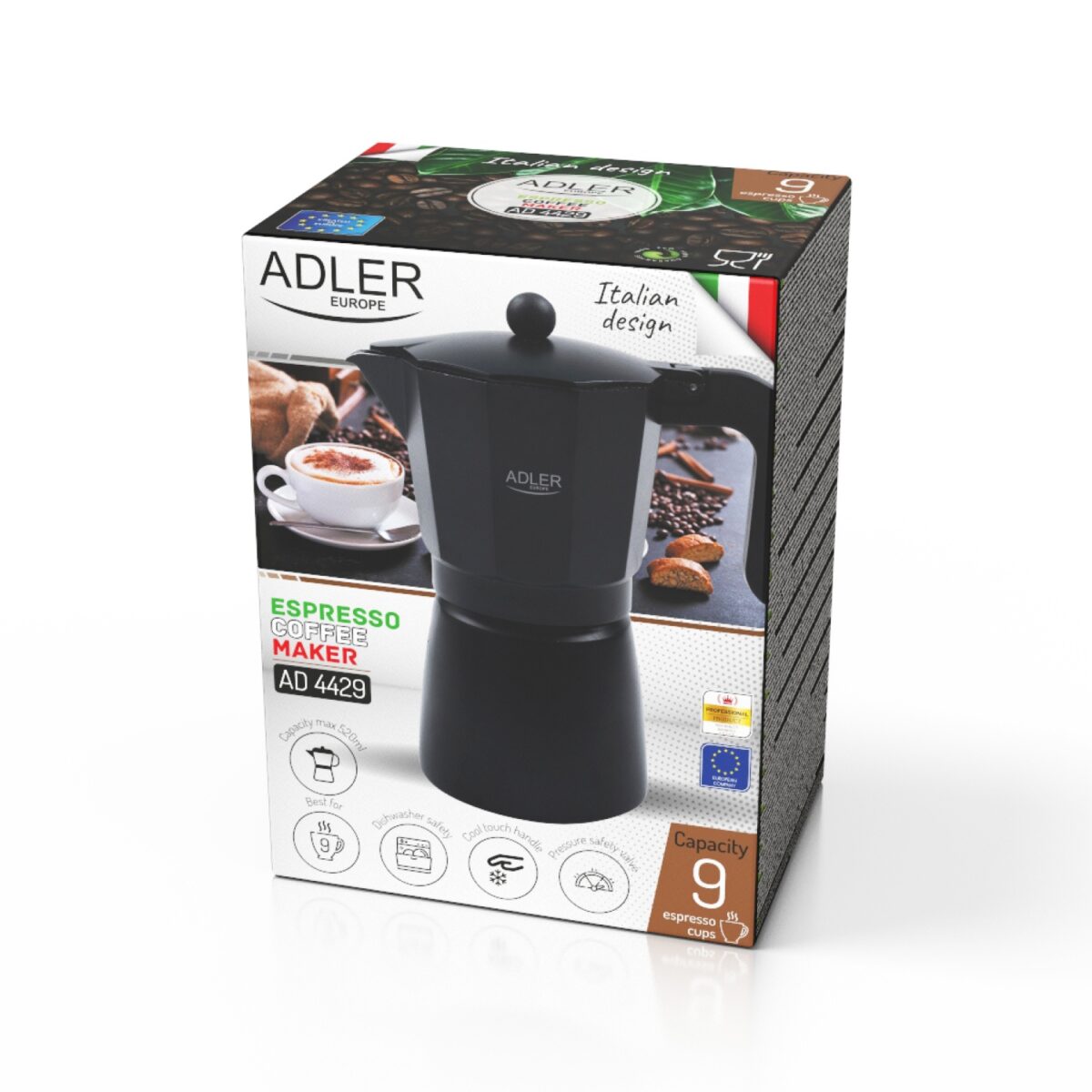 Кавоварка гейзерна Adler AD 4429 520ml - Зображення 12