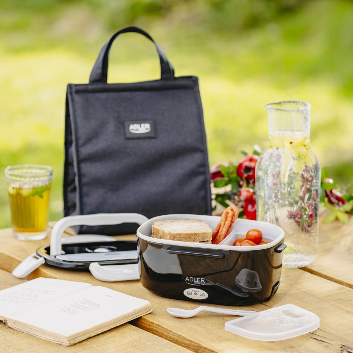 Харчовий контейнер Adler AD 4521 з термосумкою 5 літрів для автомобіля та дому (12V / 230V)