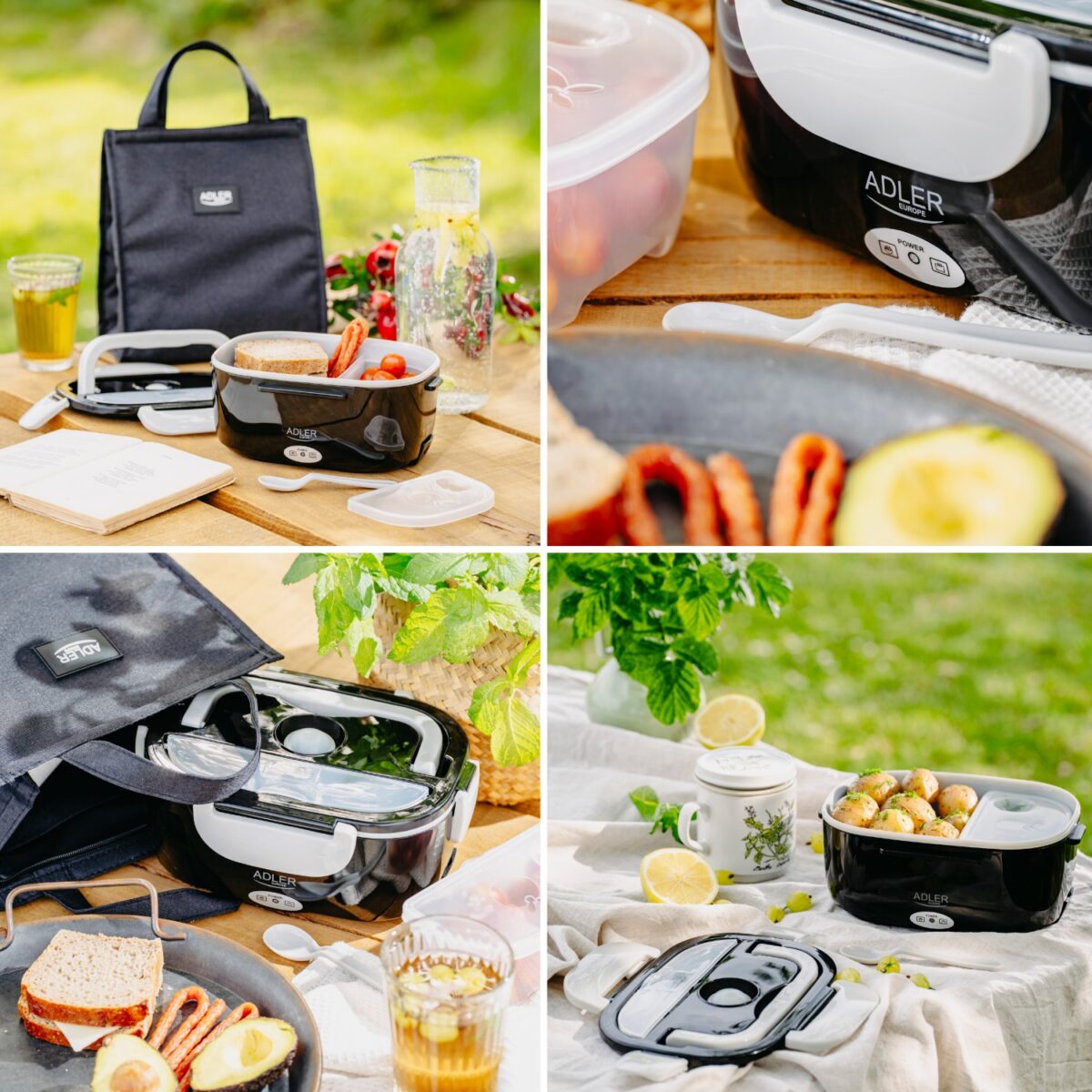 Харчовий контейнер Adler AD 4521 з термосумкою 5 літрів для автомобіля та дому (12V / 230V)