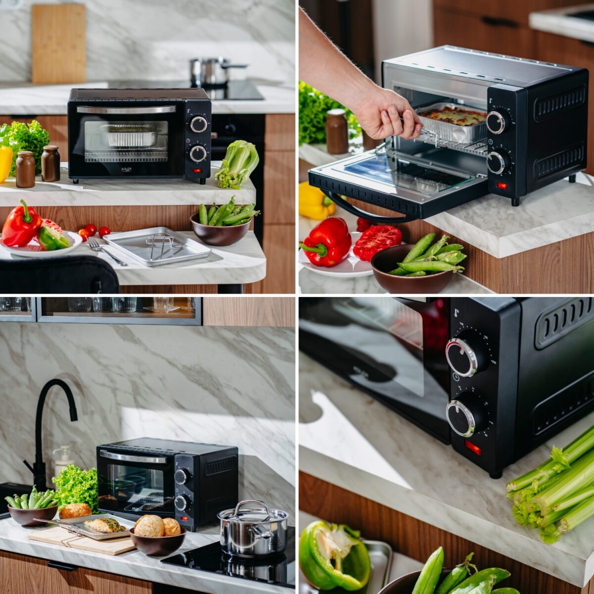 Духовка Adler AD 6032 9л 650 Вт 100°C – 230°C