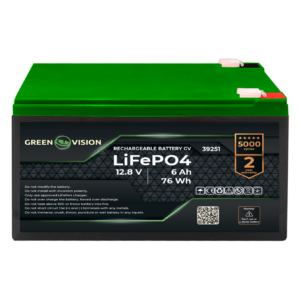 Акумулятор LogicPower GV LiFePO4 12.8V - 6Ah (76Wh)