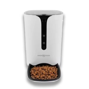 Автоматична годівниця для домашніх тварин дозатор корму GreenVision V86
