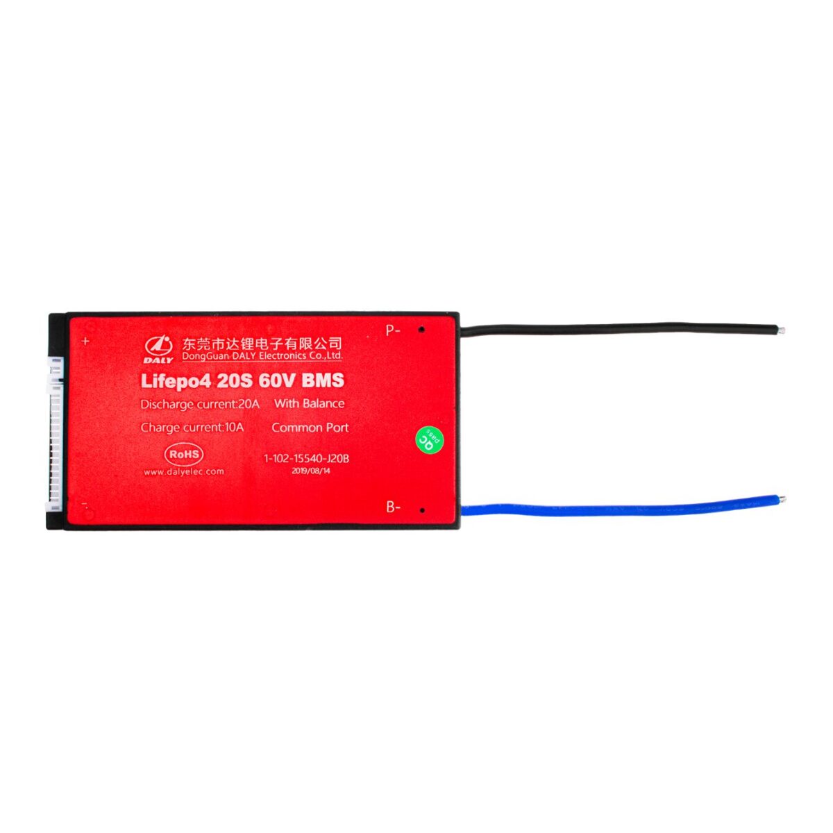 BMS плата LogicPower LiFePO4 60V 20S Dis 20A Ch 10A - Зображення 2