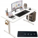 Електричний підйомний стіл MuvuHome Rebiko Білий 160 см МОДЕРН 72-118см.Зручність та стиль для вашого робочого простору