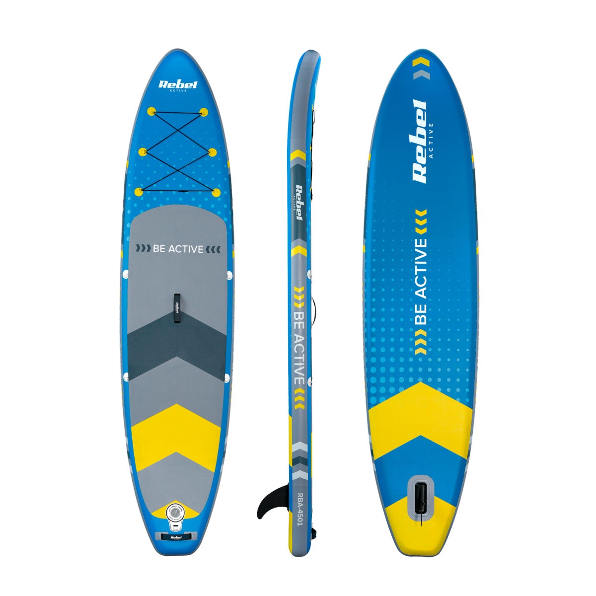 SUP-дошка для плавання і серфінгу Rebel Active RBA-4501-BL 350 см - Зображення 2