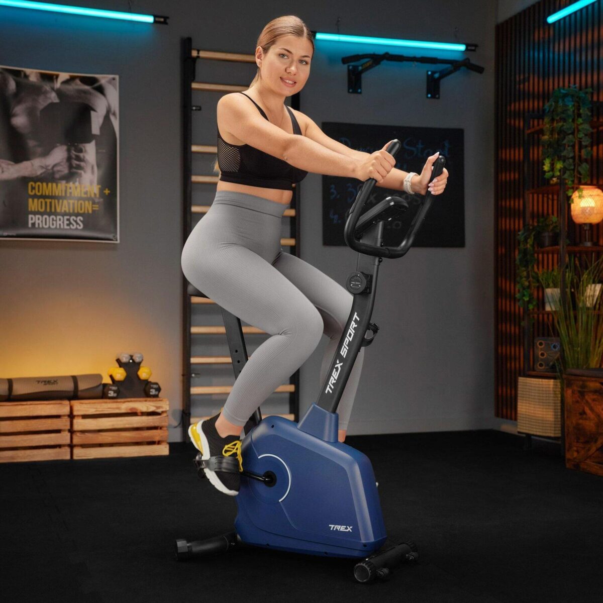 Велотренажер з магнітним механізмом Trex Sport TX-380MB RIGON темно-синій - Зображення 2