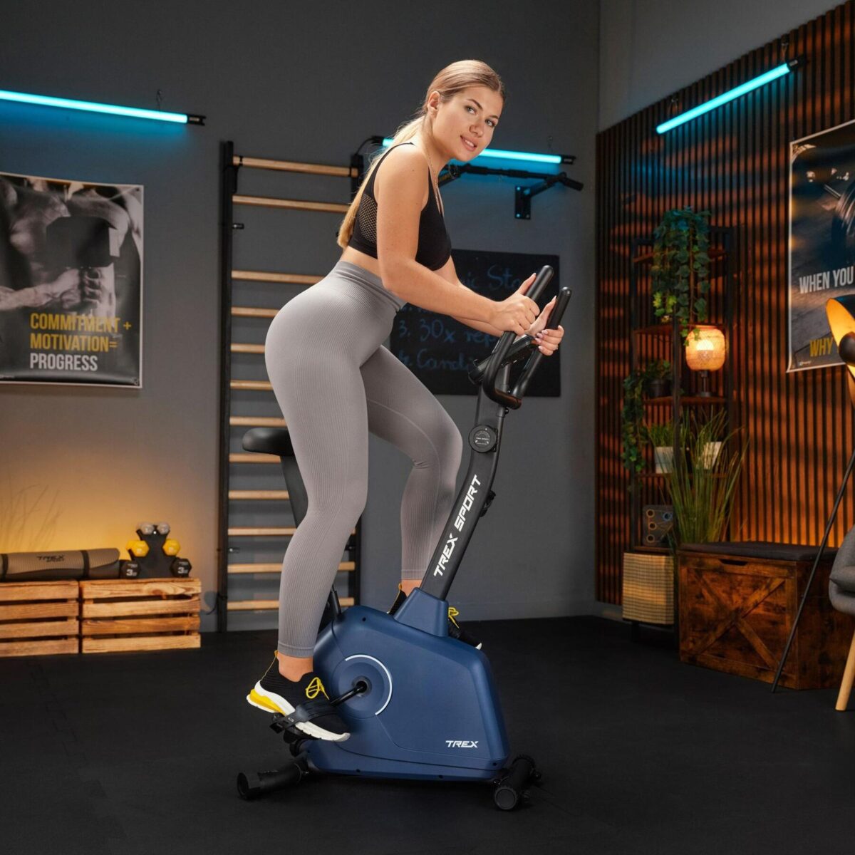 Велотренажер з магнітним механізмом Trex Sport TX-380MB RIGON темно-синій - Зображення 6