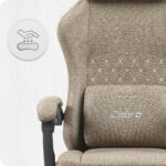 Ігрове геймерське крісло Cabro C503 бежеве-тканина - Зображення 7