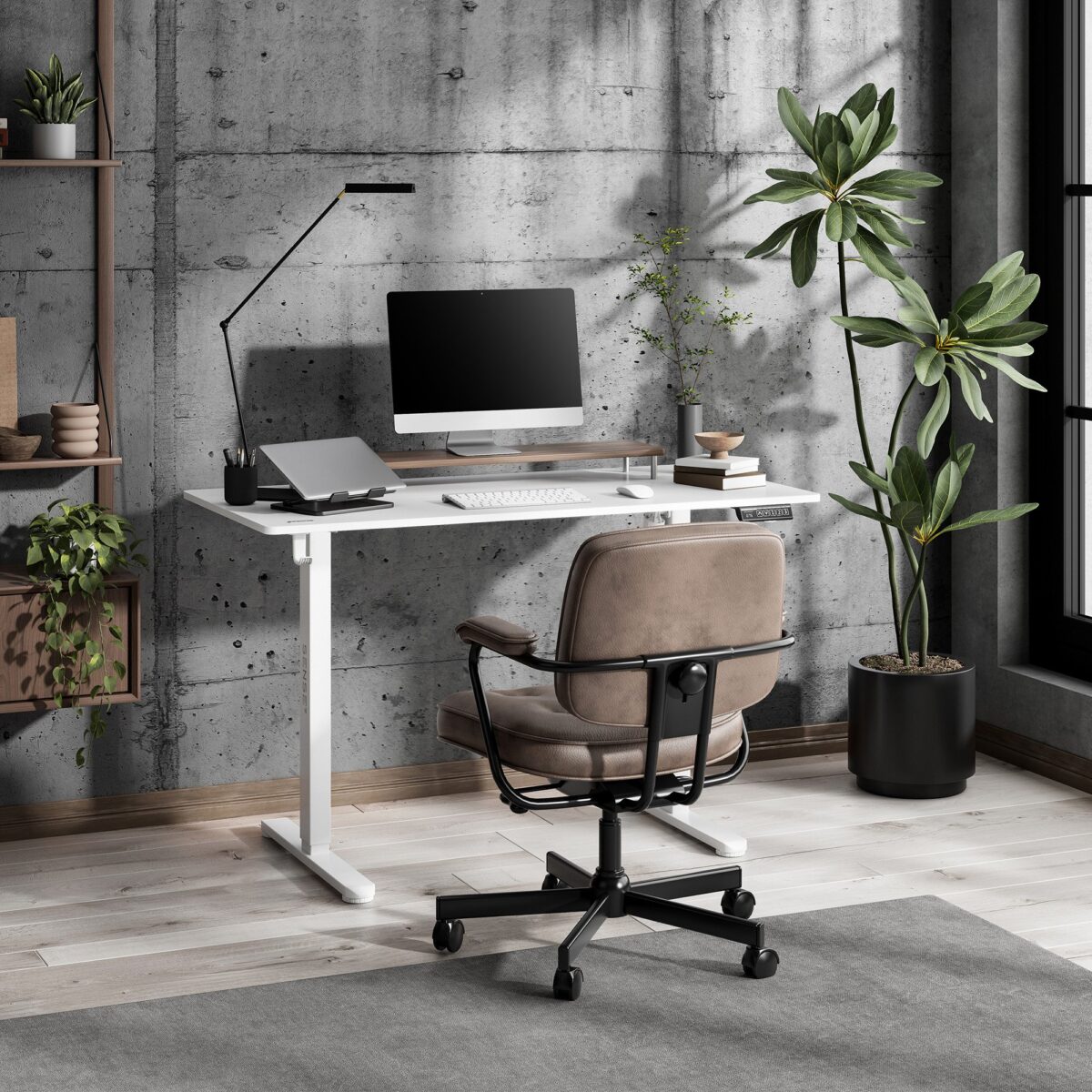 Геймерський комп'ютерний стіл SENSE7 Nojo LIGHT 120см x 60см White - Зображення 2