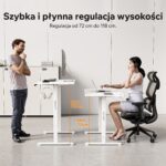 Геймерський комп'ютерний стіл SENSE7 Nojo LIGHT 120см x 60см White - Зображення 3