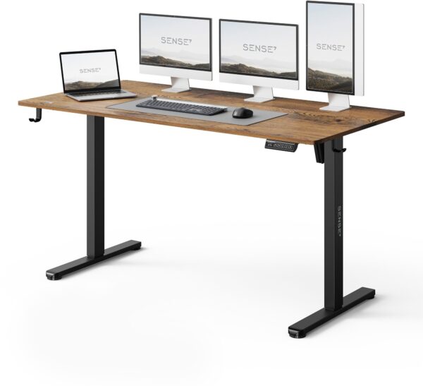 Геймерський комп'ютерний стіл SENSE7 Nojo LIGHT 140см x 70см Wenge