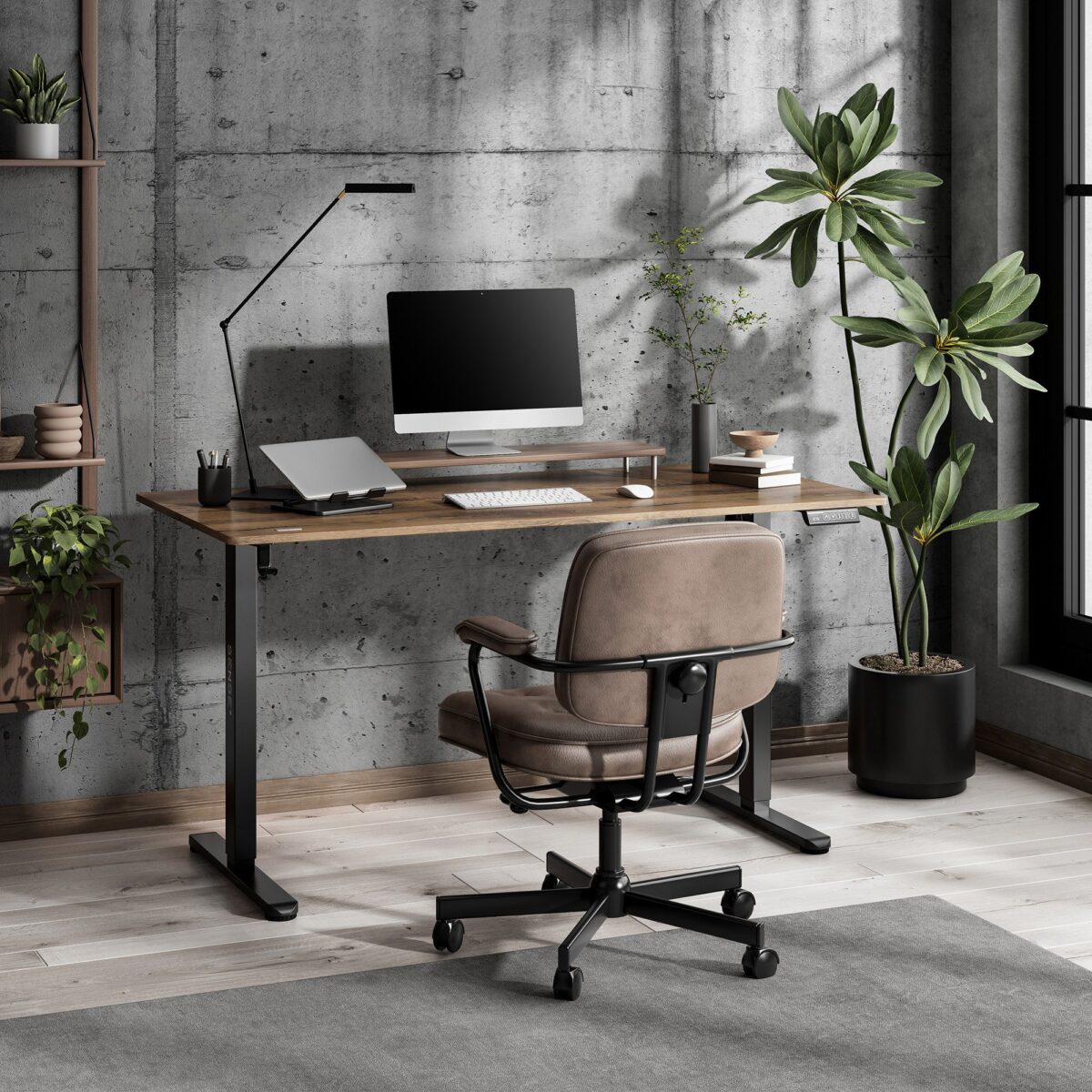 14490995_2_f Геймерський комп'ютерний стіл SENSE7 Nojo LIGHT 140см x 70см Wenge - Зображення 2