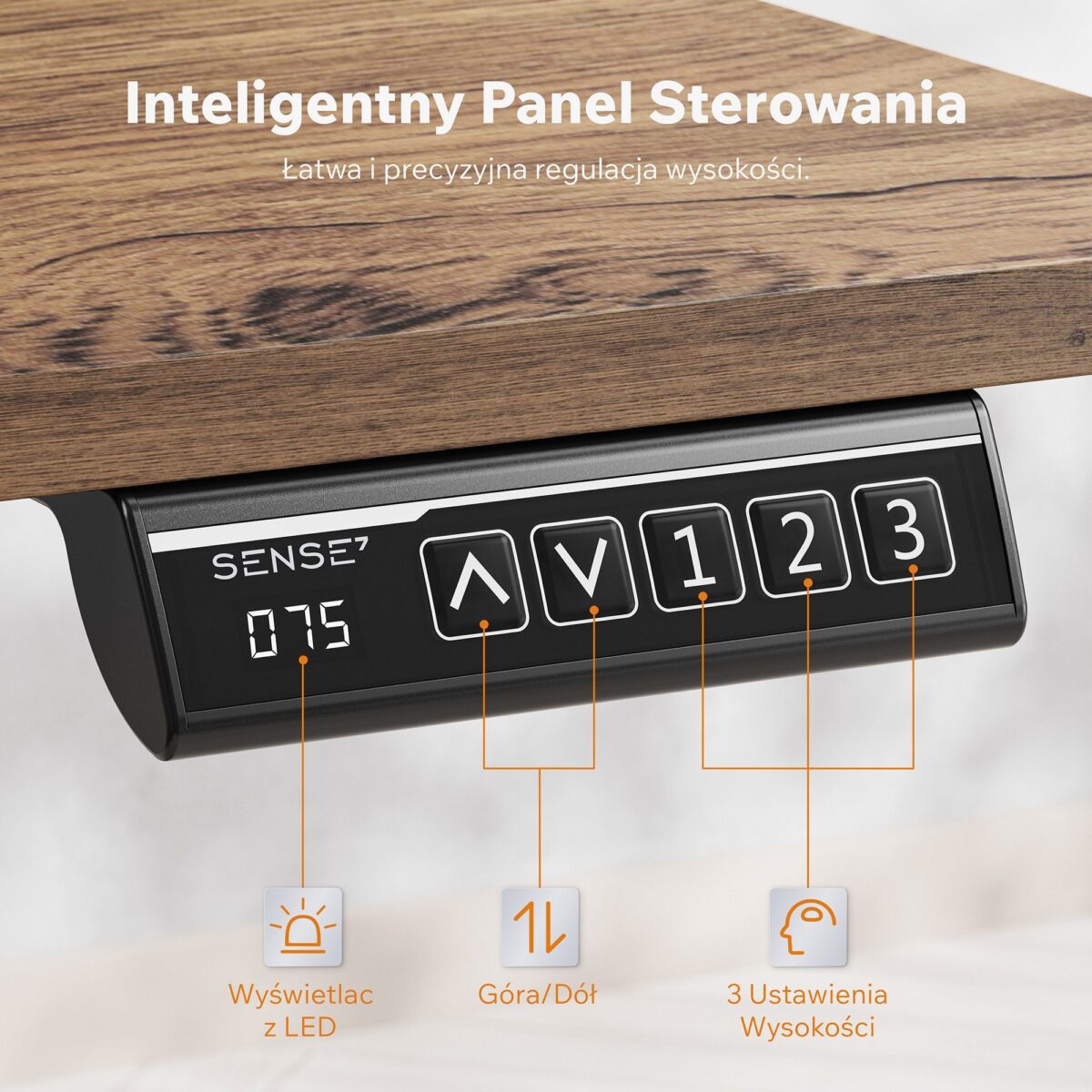 14490995_5_f Геймерський комп'ютерний стіл SENSE7 Nojo LIGHT 140см x 70см Wenge - Зображення 5