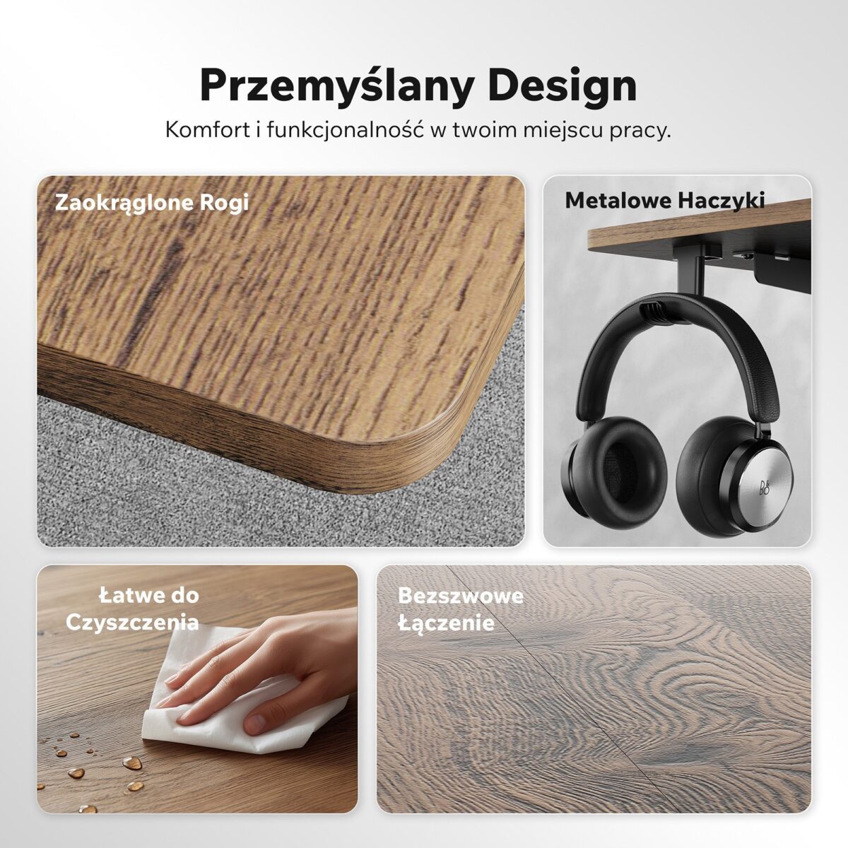 14490995_6_f Геймерський комп'ютерний стіл SENSE7 Nojo LIGHT 140см x 70см Wenge - Зображення 6