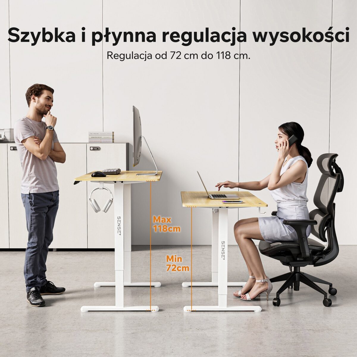 14490996_2_f Геймерський комп'ютерний стіл SENSE7 Nojo LIGHT 120см x 60см white vs pine - Зображення 3