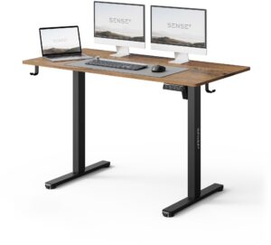 Геймерський комп'ютерний стіл SENSE7 Nojo LIGHT 120см x 60см Wenge