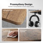 Геймерський комп'ютерний стіл SENSE7 Nojo LIGHT 120см x 60см Wenge - Зображення 6