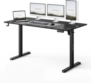 Геймерський комп'ютерний стіл SENSE7 Nojo LIGHT 140см x 70см Black