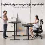 Геймерський комп'ютерний стіл SENSE7 Nojo LIGHT 140см x 70см Black - Зображення 3
