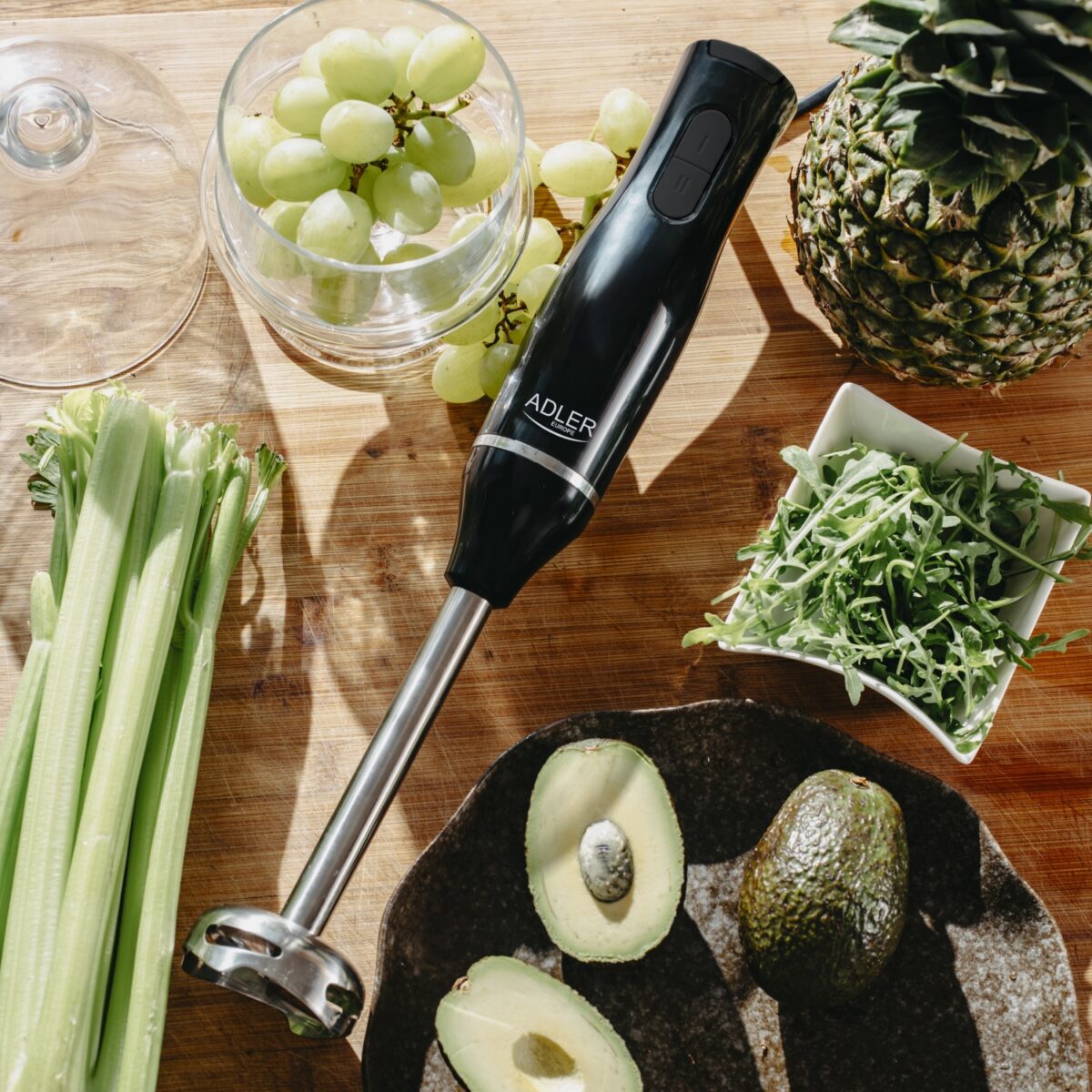 Блендер міксер подрібнювач Adler AD 4620 800Вт чорний