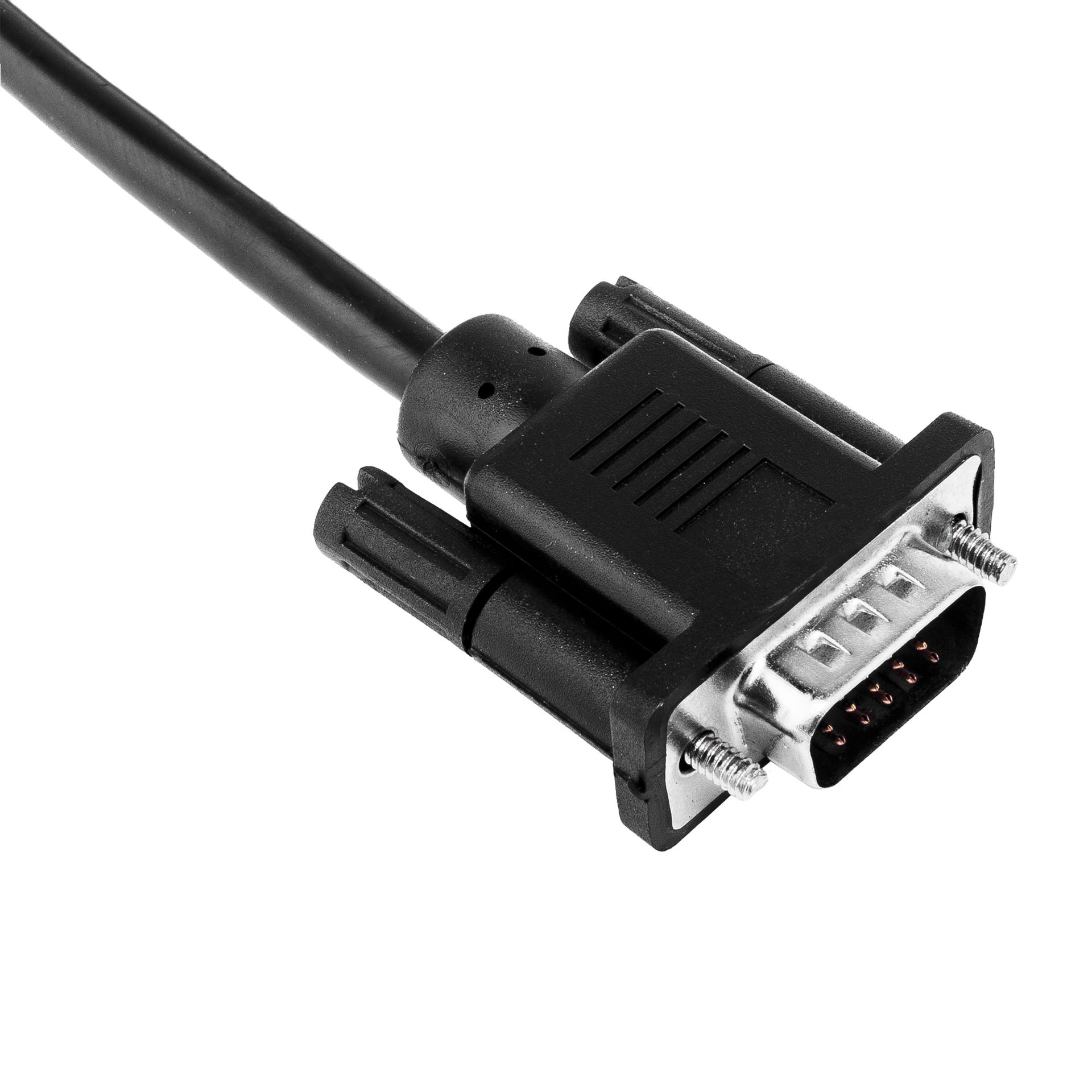 Кабель VGA-5.0BK 5 м чорний (з двома феритовими кільцями)