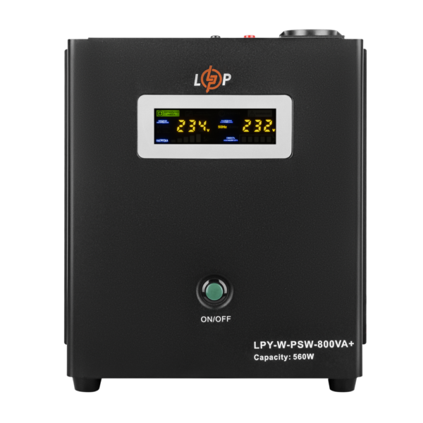 ДБЖ з правильною синусоїдою 12V LogicPower LPY-W-PSW-800VA+(560Вт)5A/15A