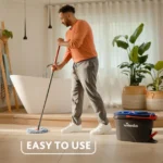 Набір для прибирання Vileda H2prO Spin Mop & Bucket System двокамерна технологія відра (178332)