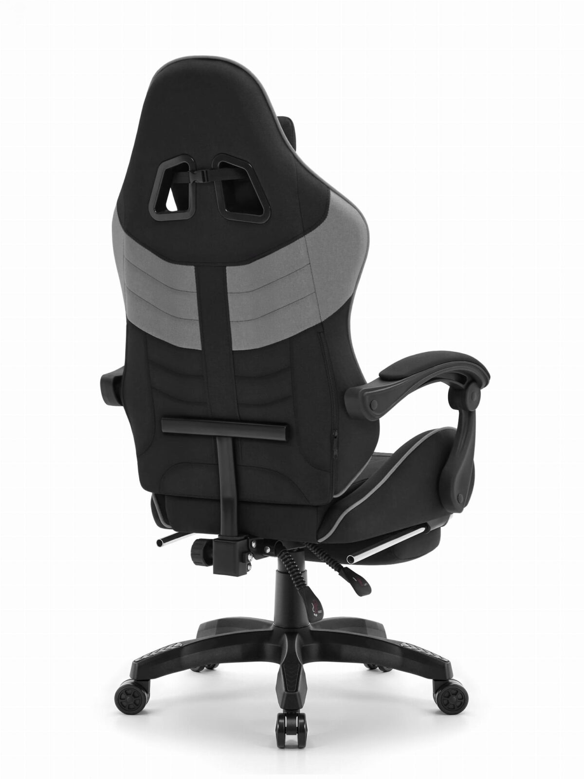 C501-BlackGrey3 Ігрове комп'ютерне крісло Cabro C501 Чорно-сіре тканина - Зображення 4