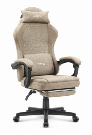 Ігрове геймерське крісло Cabro C503 бежеве-тканина