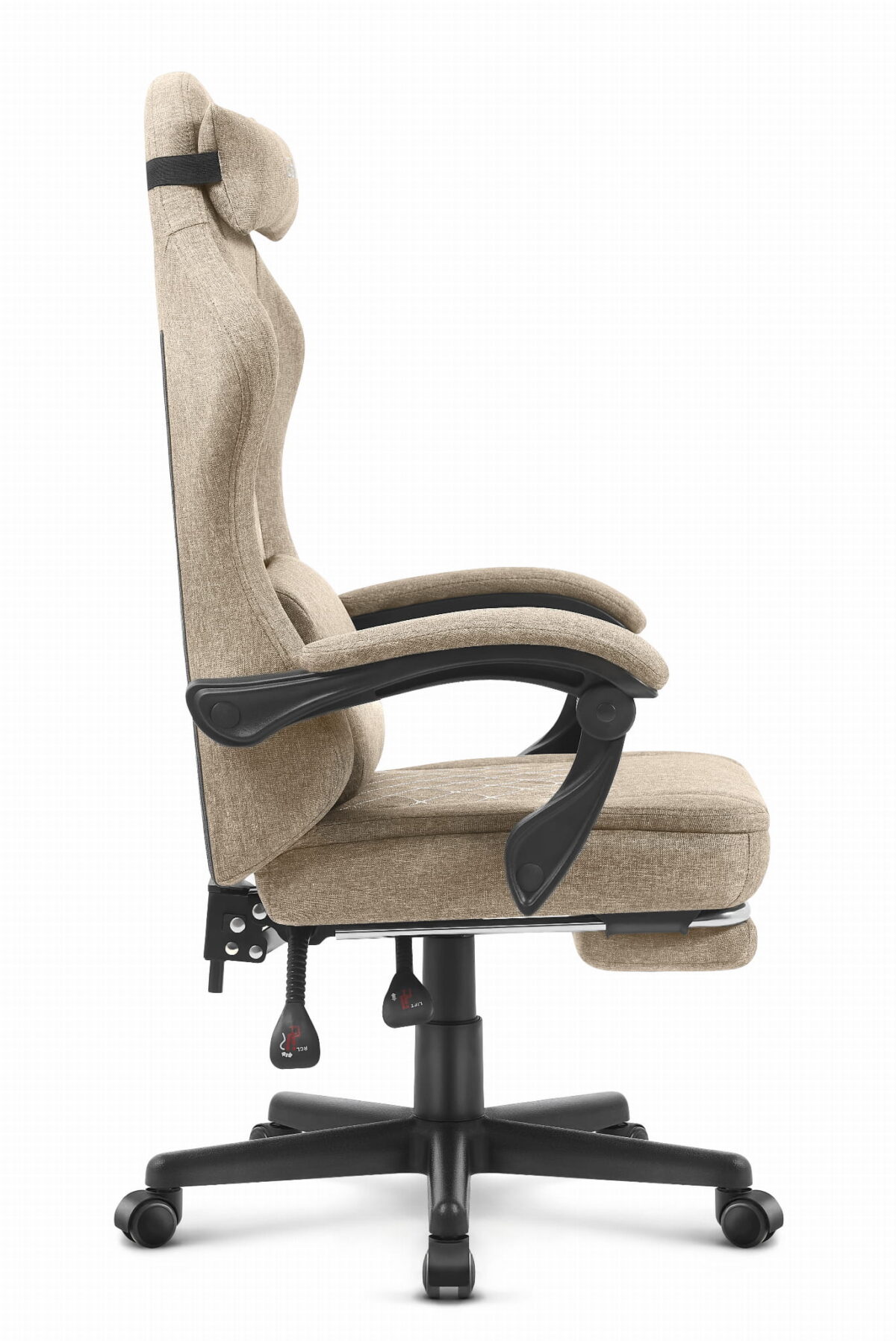 Ігрове геймерське крісло Cabro C503 бежеве-тканина - Зображення 3