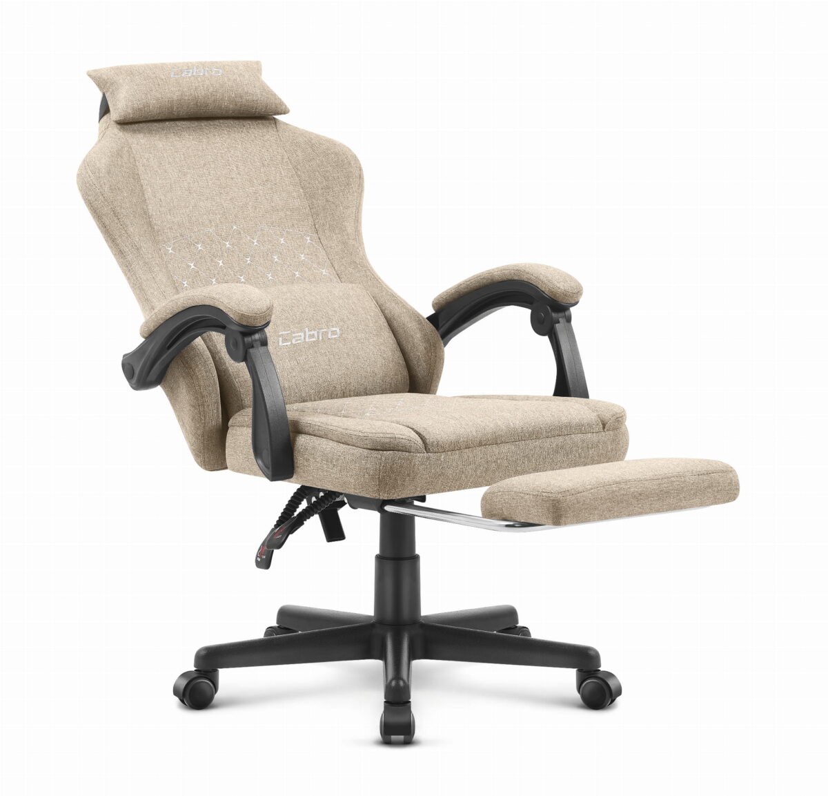 Ігрове геймерське крісло Cabro C503 бежеве-тканина - Зображення 4