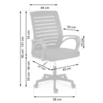 Офісне крісло з мікросітки Sofotel Iliana 242100