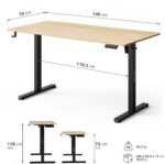 Геймерський комп'ютерний стіл SENSE7 Nojo LIGHT 140 см x 70 см black pine - Зображення 6