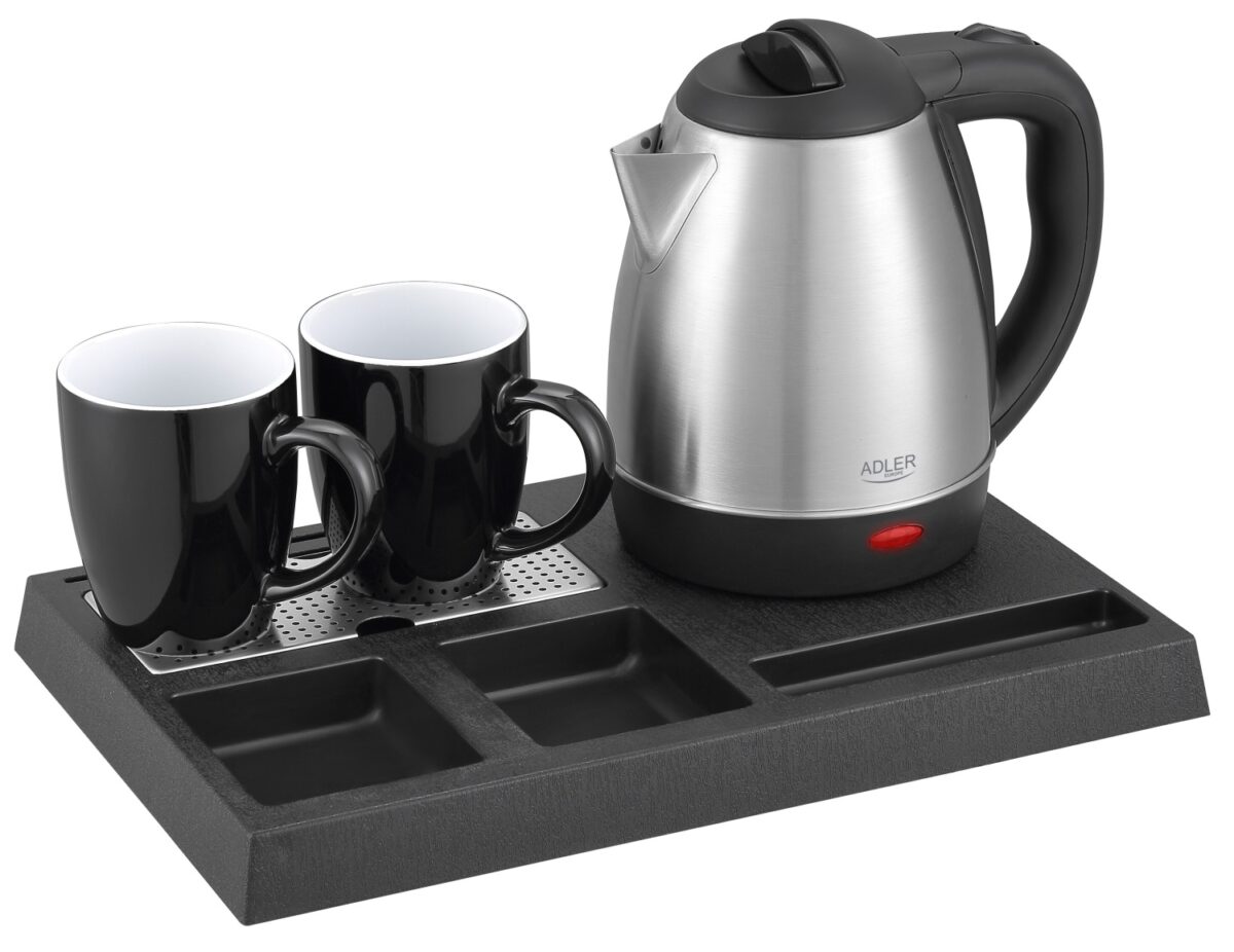 Готельний чайний набір Adler AD 1354 нержавіюча сталь 1500Вт 1.2л