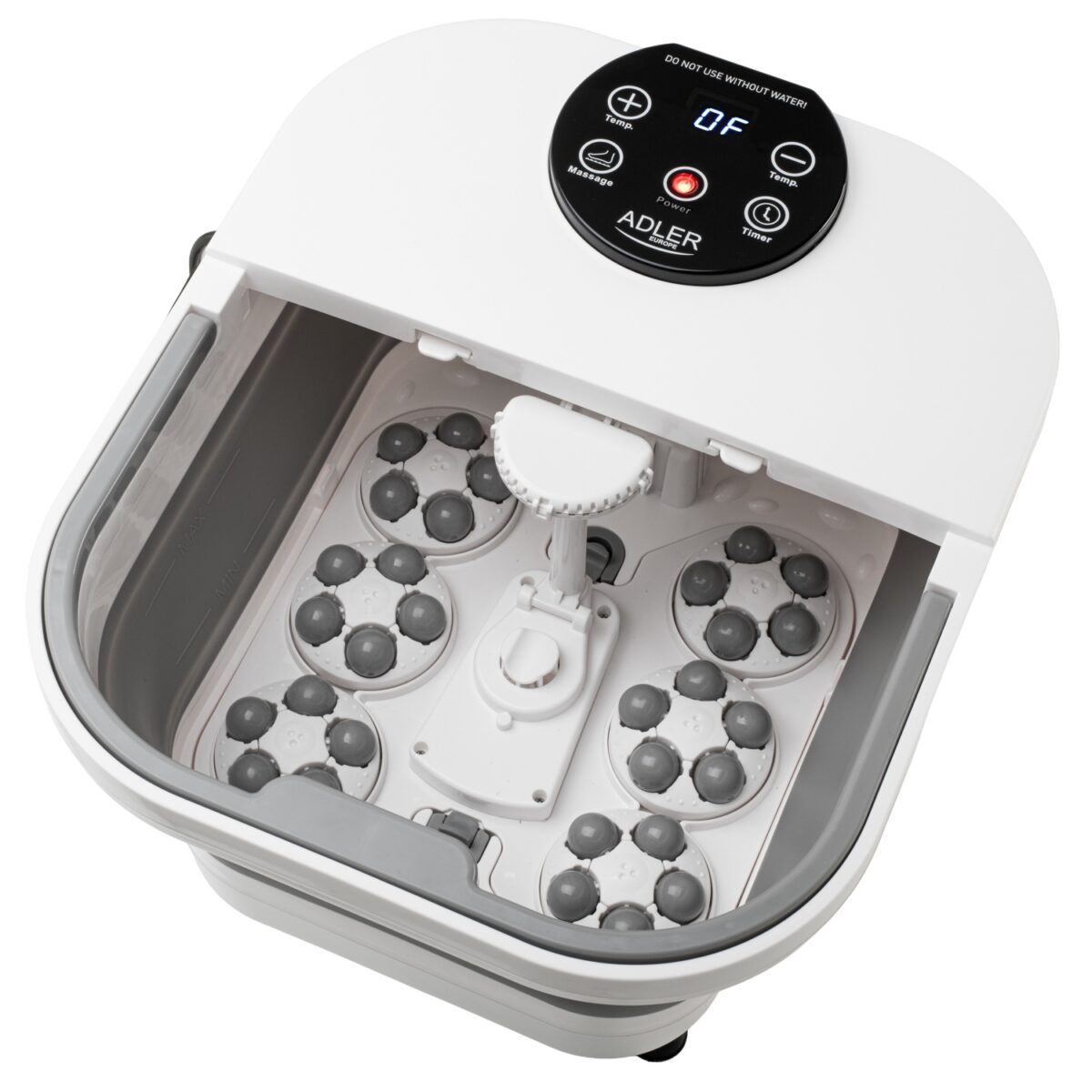 Гідромасажна ваночка для ніг Adler AD 2182 з механічним масажем підігрівом води та світлодіодною панеллю 3.1кг 9.8л 500Вт