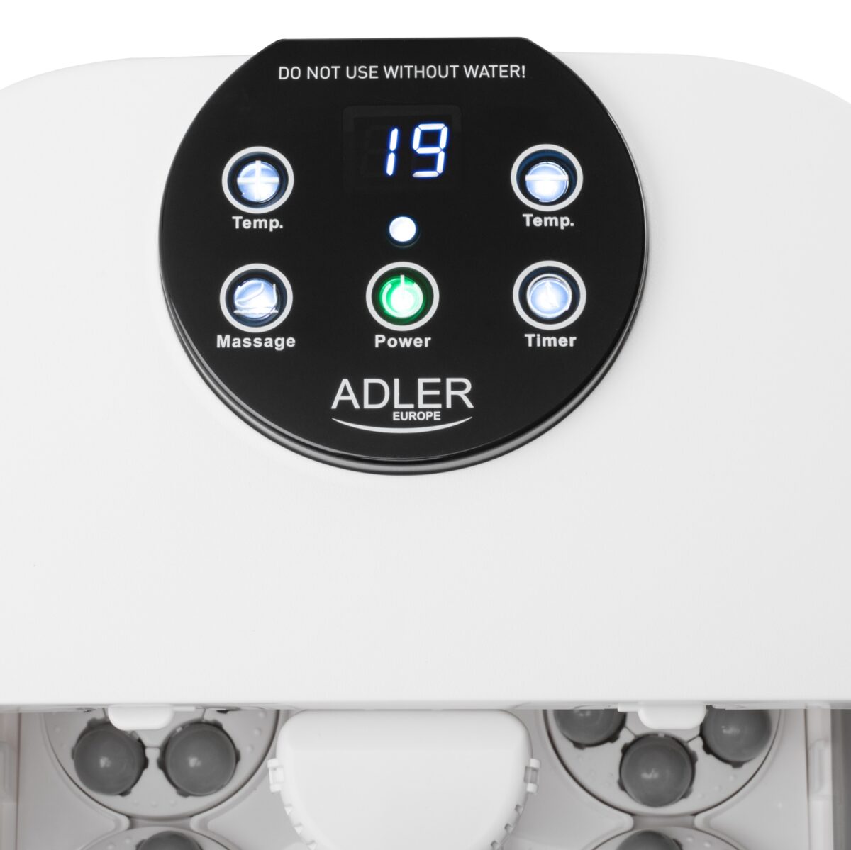 Гідромасажна ваночка для ніг Adler AD 2182 з механічним масажем підігрівом води та світлодіодною панеллю 3.1кг 9.8л 500Вт
