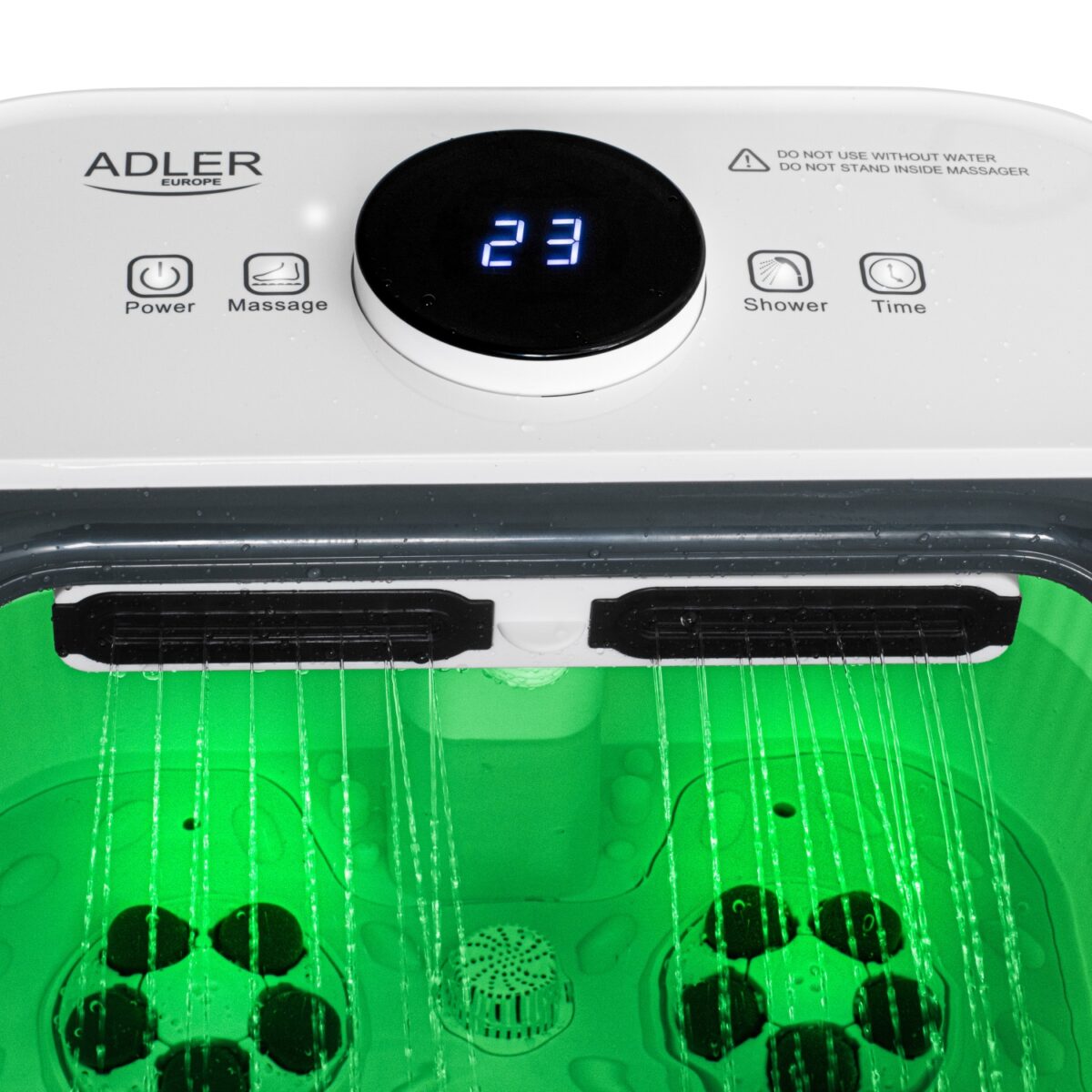Гідромасажер для ніг Adler AD2184 Deluxe з механічним масажем 4+4 ролики 16.7л