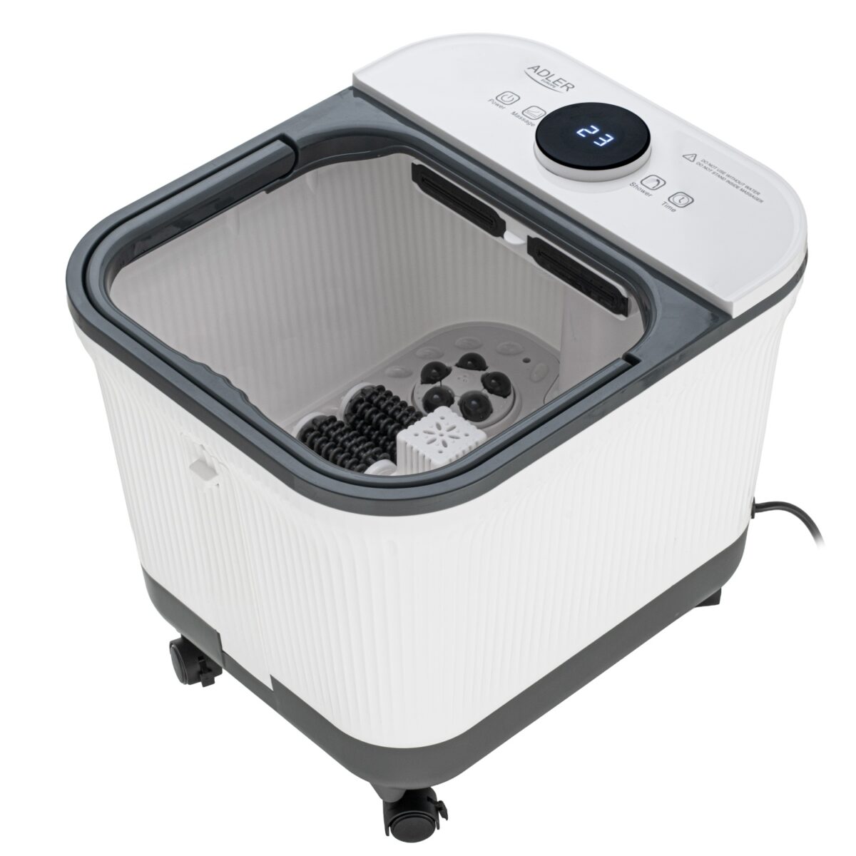Гідромасажер для ніг Adler AD2184 Deluxe з механічним масажем 4+4 ролики 16.7л
