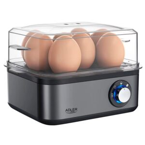 Металева яйцеварка на 8 яєць Adler AD 4486 Gun Metal