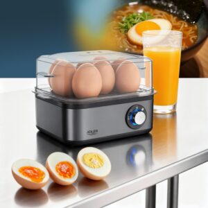 Металева яйцеварка на 8 яєць Adler AD 4486 Gun Metal