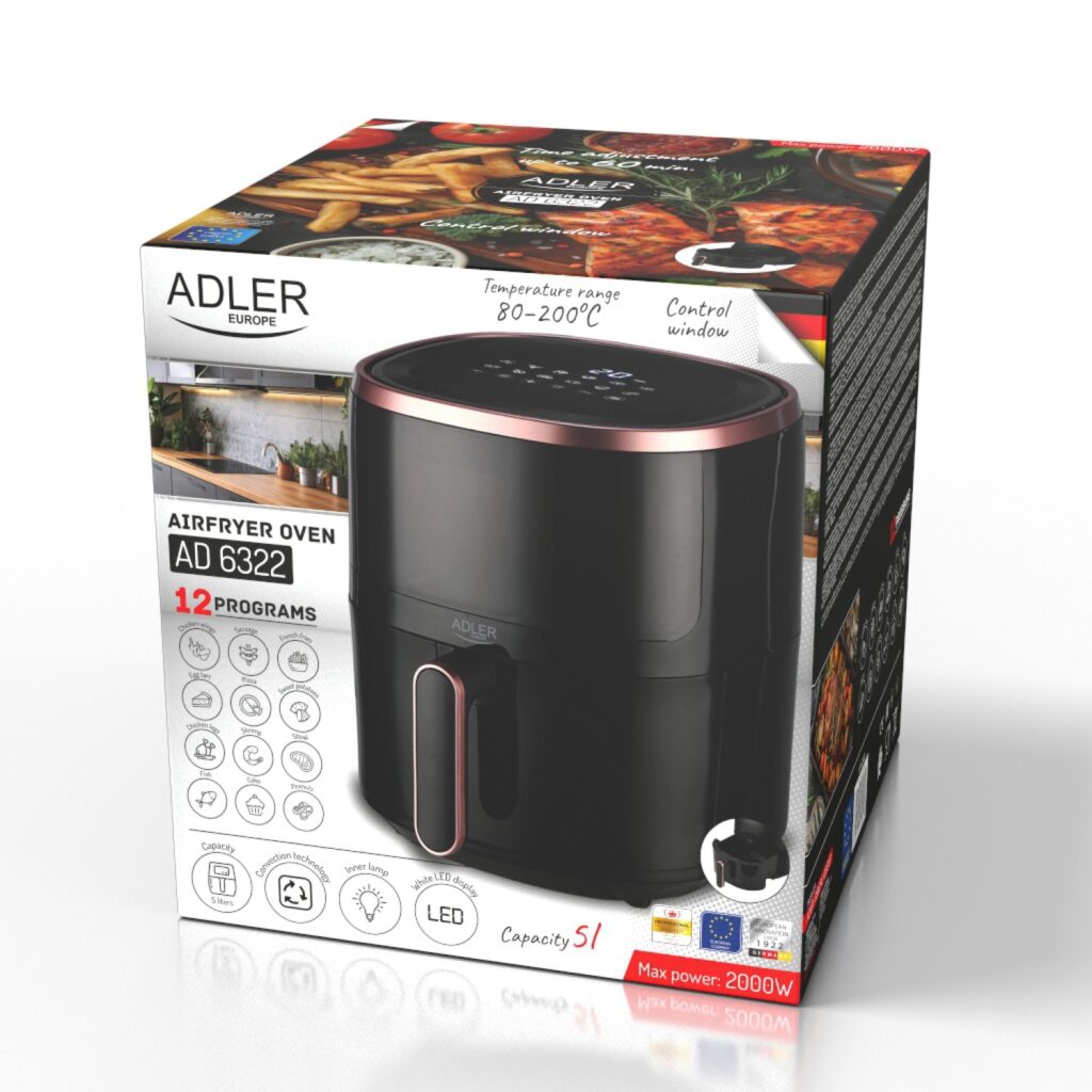 Аерофритюрниця Adler AD 6322 на 12 програм 5.0л
