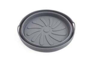 Силіконовий піднос контейнер для аерофритюрниці Adler AD 6734 круглий діаметр 20.3см