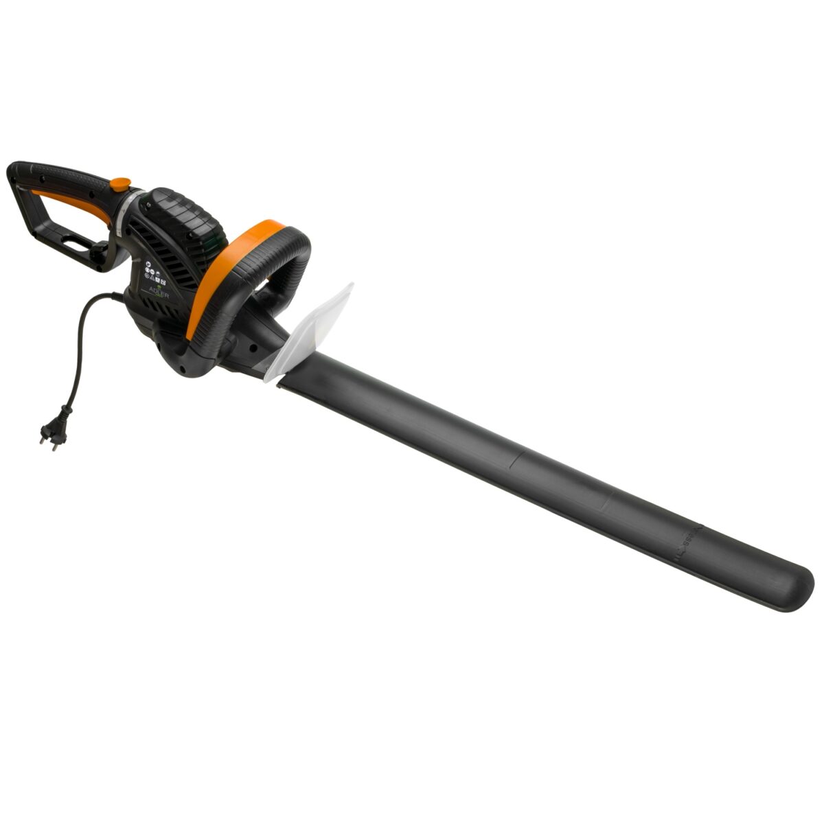 Електричні ножиці до живоплоту паркану із кущів і гілок дерев Adler AD 6814 з довжиною леза 61 см та лазерними лезами