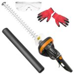 Електричні ножиці до живоплоту паркану із кущів і гілок дерев Adler AD 6814 з довжиною леза 61 см та лазерними лезами