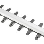 Електричні ножиці до живоплоту паркану із кущів і гілок дерев Adler AD 6814 з довжиною леза 61 см та лазерними лезами