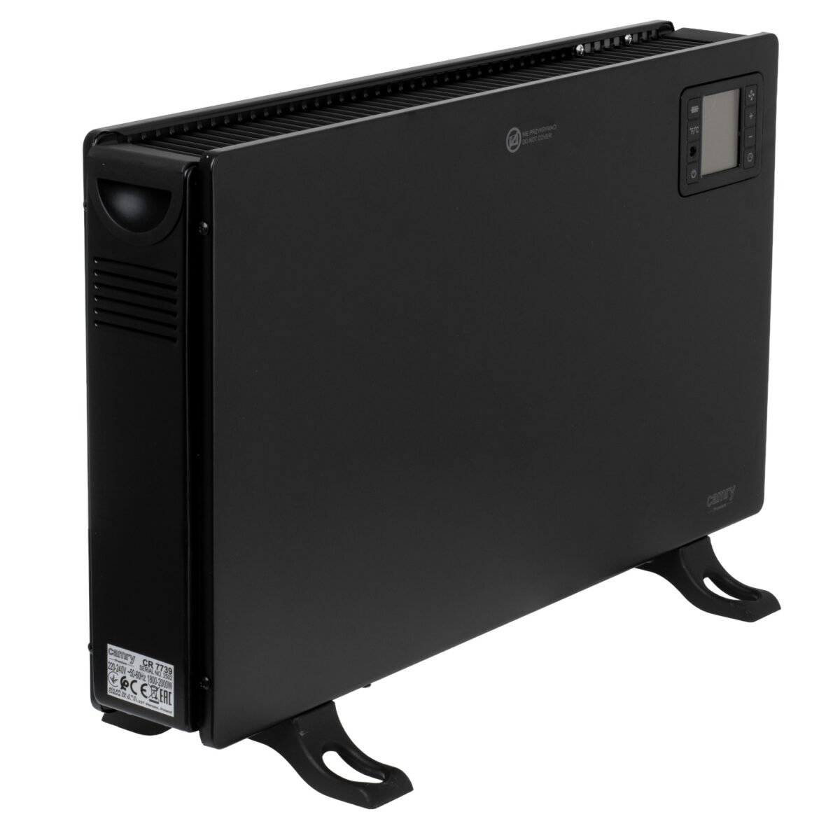 РК-конвекторний обігрівач з пультом дистанційного керування CR 7739 Camry LCD 750-2000Вт чорний